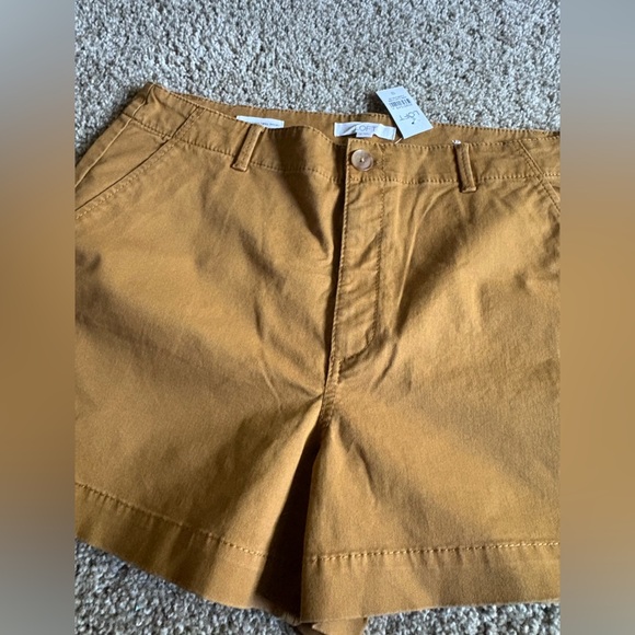 LOFT High Waist Brown Shorts - Picture 2 of 3
